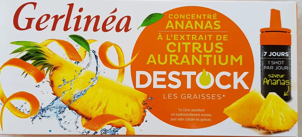 Destock concentré ananas à l'extrait citrus aurantium