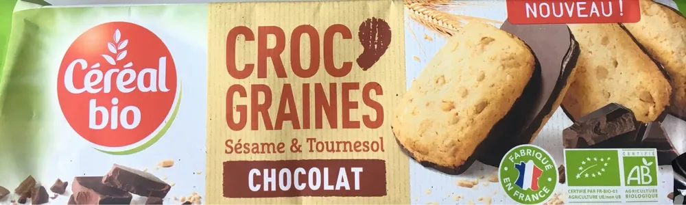 Croc' Graines Sésame & Tournesol Chocolat