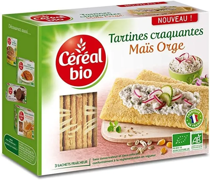 Tartines craquantes Maïs orge