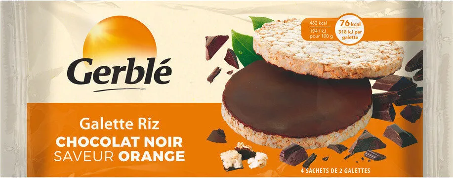 Galette riz choco orange