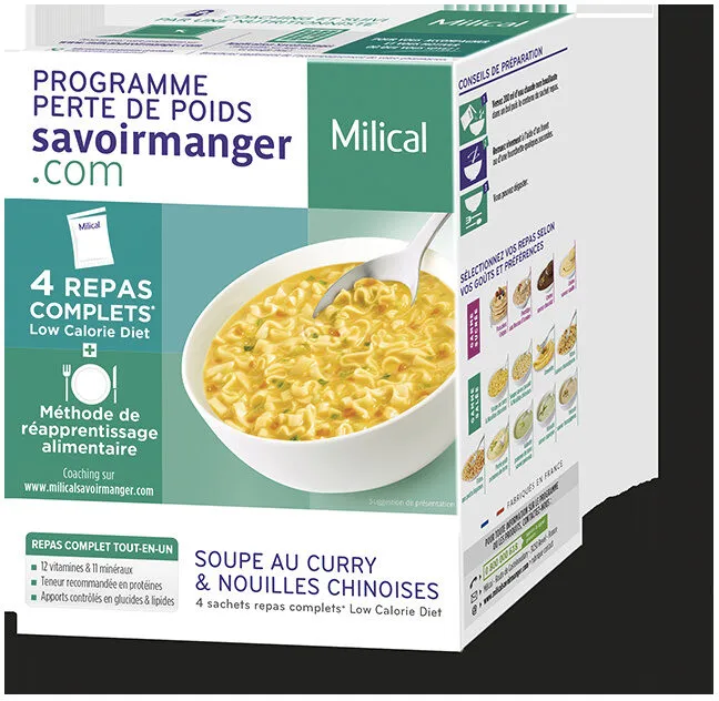 Milical LCD - Soupe au Curry & Nouilles Chinoises