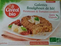 Galettes Boulghour de blé Parmesan et Tomates confites