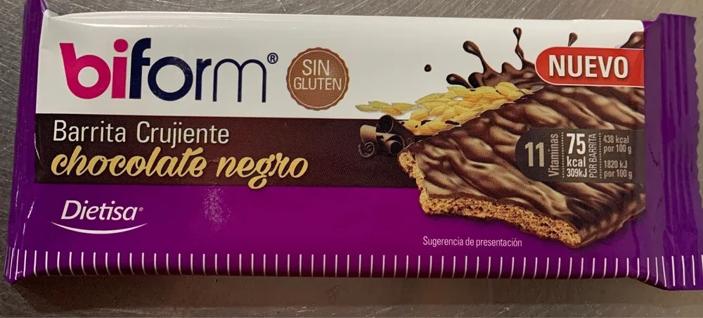 Biform Barrita Crujiente Chocolate Negro