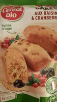 Cakes aux raisins et cranberries