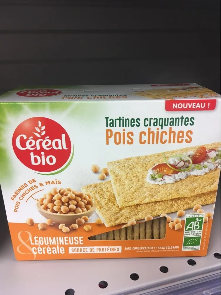 Tartines craquantes Pois chiches