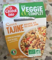 Plat Veggie & Complet sauce Tajine Boulghour, Soja, Pois chiches, Avoine