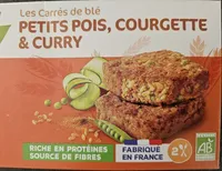 Les Tendres Carrés blé, petits pois, courgette & curry