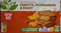 Les carrés de blé - Carotte, potimarron, pavot
