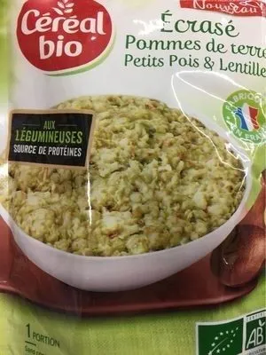 Ecrasé Pommes de terres petits pois & lentilles
