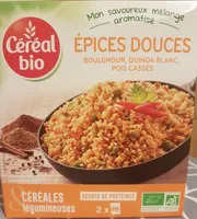 Épices douces boulghour, quinoa blanc, pois cassés