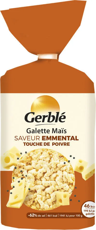 Galettes de mais emmental poivre