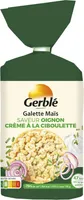 Galettes mais oignon crème ciboulette