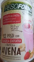 SOSTITUTO del PASTO per PERDITA di peso MANTENIMENTO del peso 12 PASTI CON FRAGOLA BANANA E CRUSCA DI AVENA