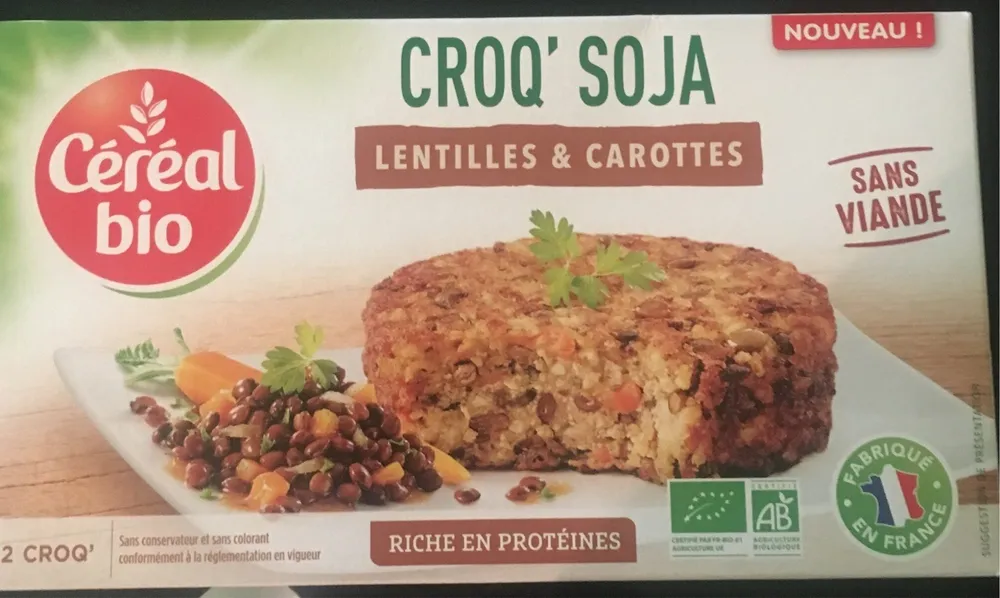 Croq'soja - lentilles & carottes