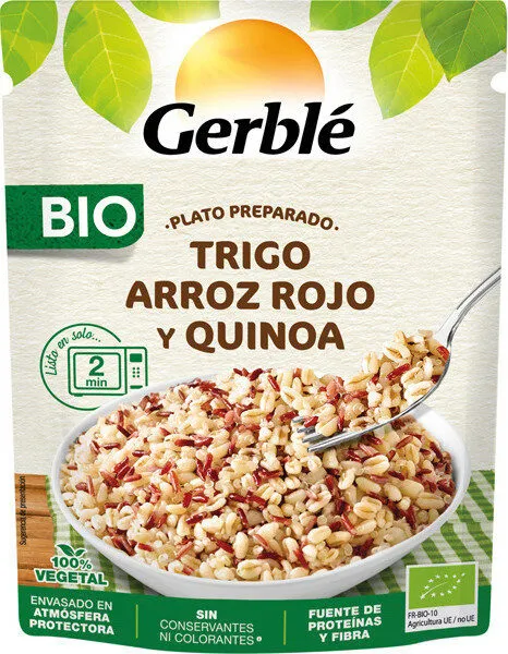 Bio plato preparado trigo rojo y quinoa ecológico