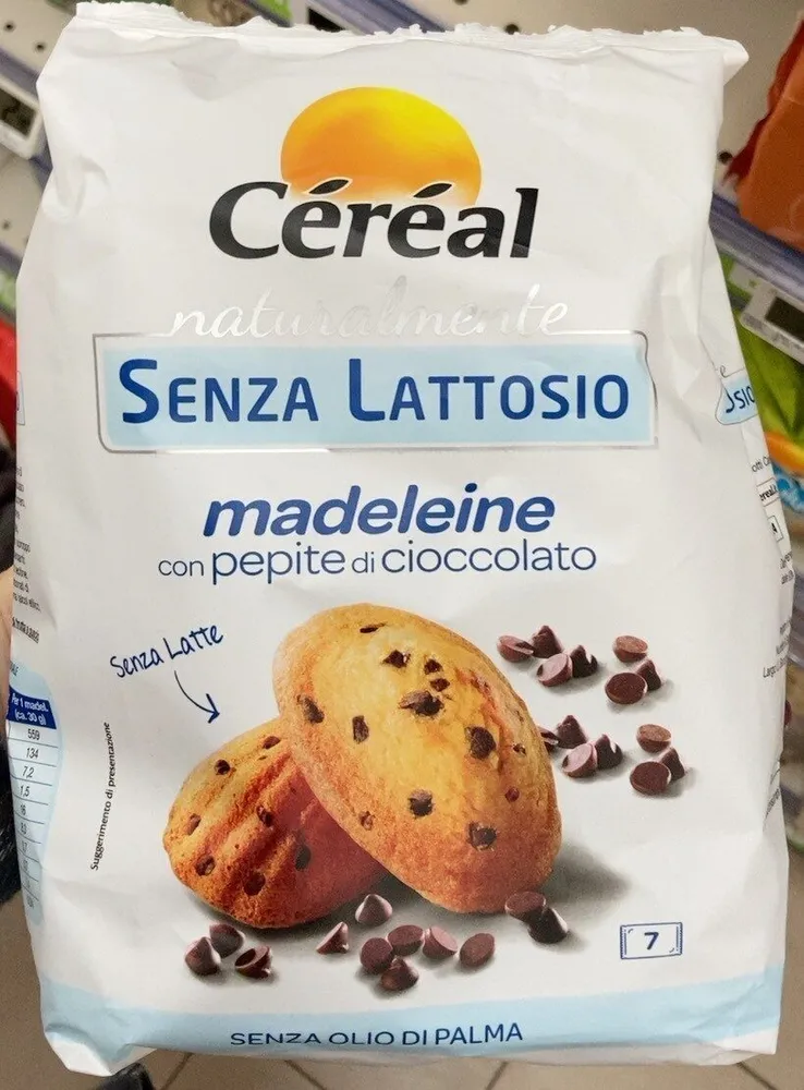 Madleine con pepite di cioccolato
