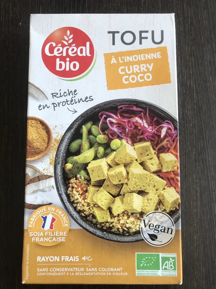TOFU à l'Indienne Curry Coco
