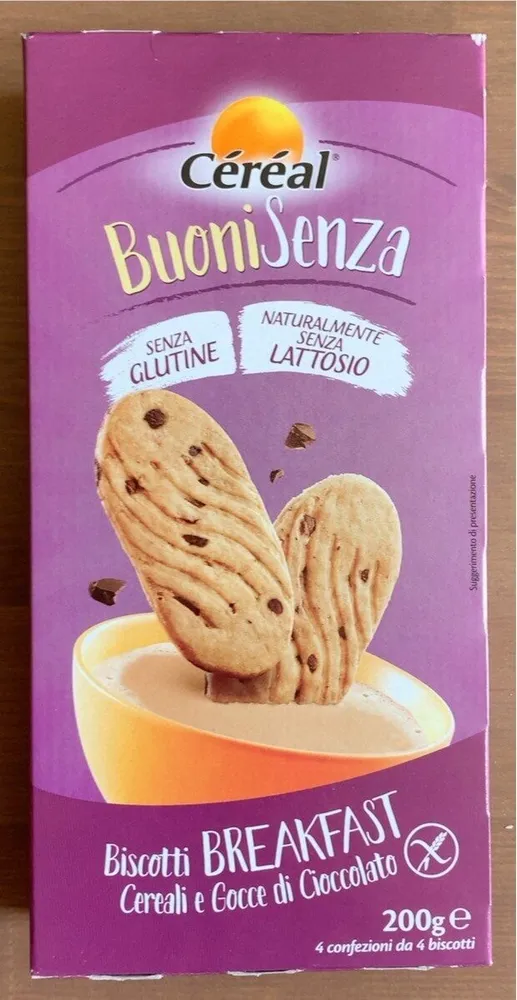 Biscuits céréales et pépites de chocolat