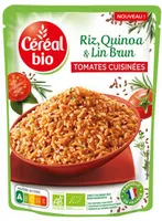 Riz, quinoa & lin brun Tomates cuisinées