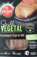 grill vegetal escalopes soja et blé