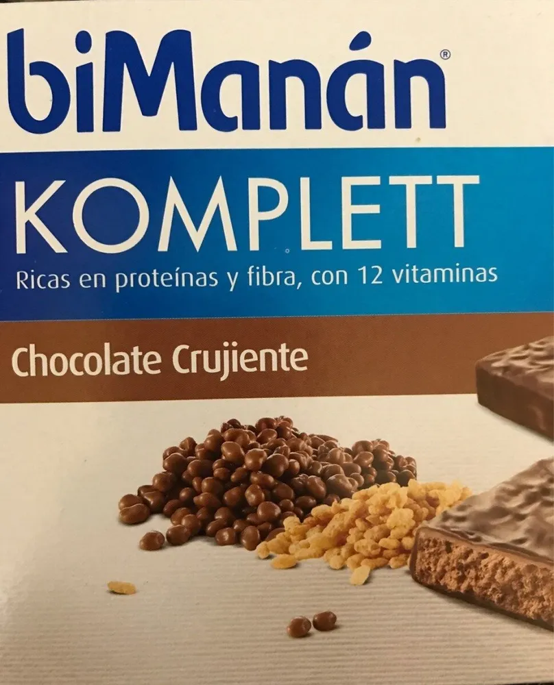Barritas Komplett chocolate crujiente