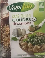 Coudes riz complet Valpibio