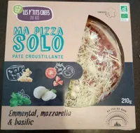 Ma pizza solo Emmental, Mozzarella & Basilic