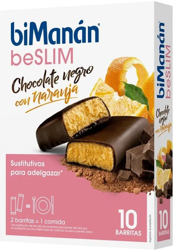 Barritas Chocolate y Naranja Sustitutive
