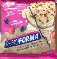 Galletta Integrale - Snack con cioccolato bianco e frutti di bosco