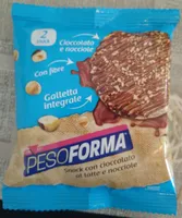 Snack con cioccolato al latte e nocciole