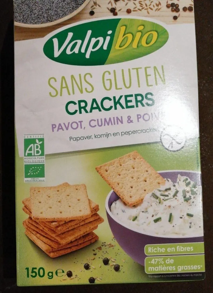 Crackers pavot cumin poivre
