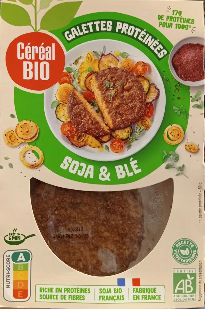 Galettes protéinées soja et blé