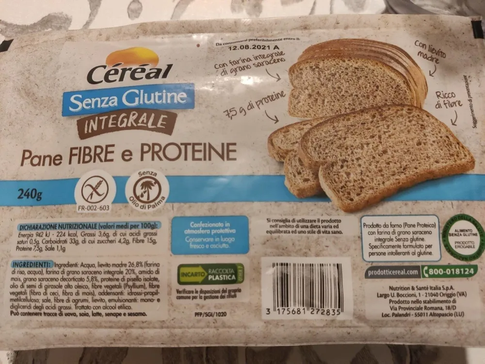 Pane fibre e proteine