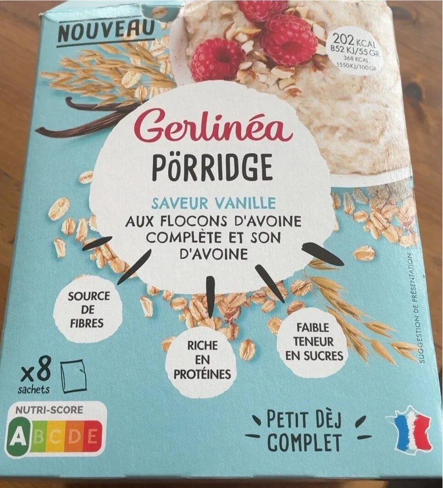 Porridge saveur vanille