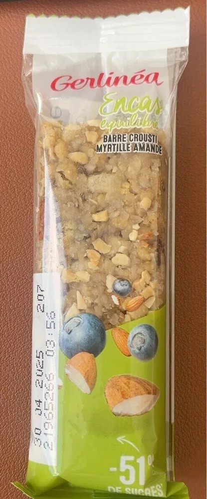 Gerlinéa barre crousti myrtille amande