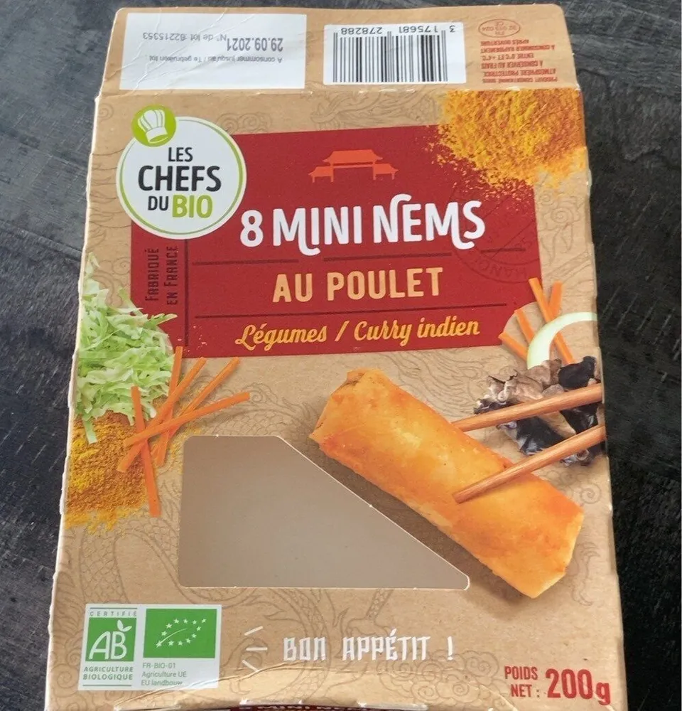 8 minis nems au poulet
