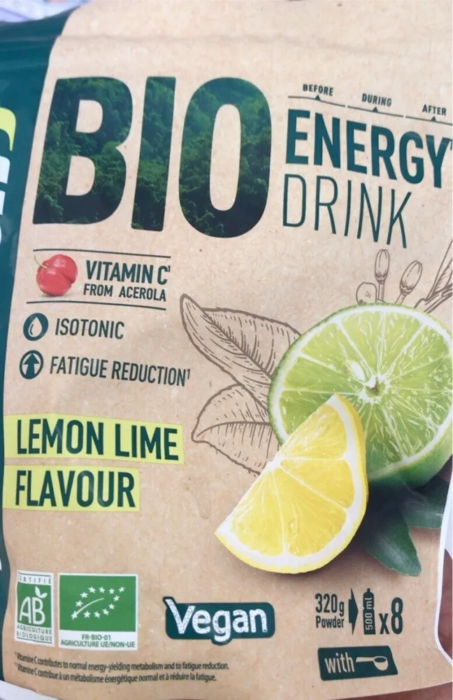 Bio energy drink - Lemon lime flavour