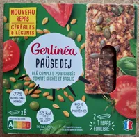 Paüse dej - blé complet, pois cassés, tomate séchée et basilic