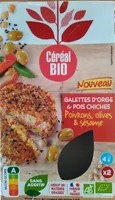 Galettes d'orge et pois chiches