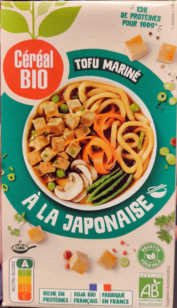 Tofu mariné à la japonaise