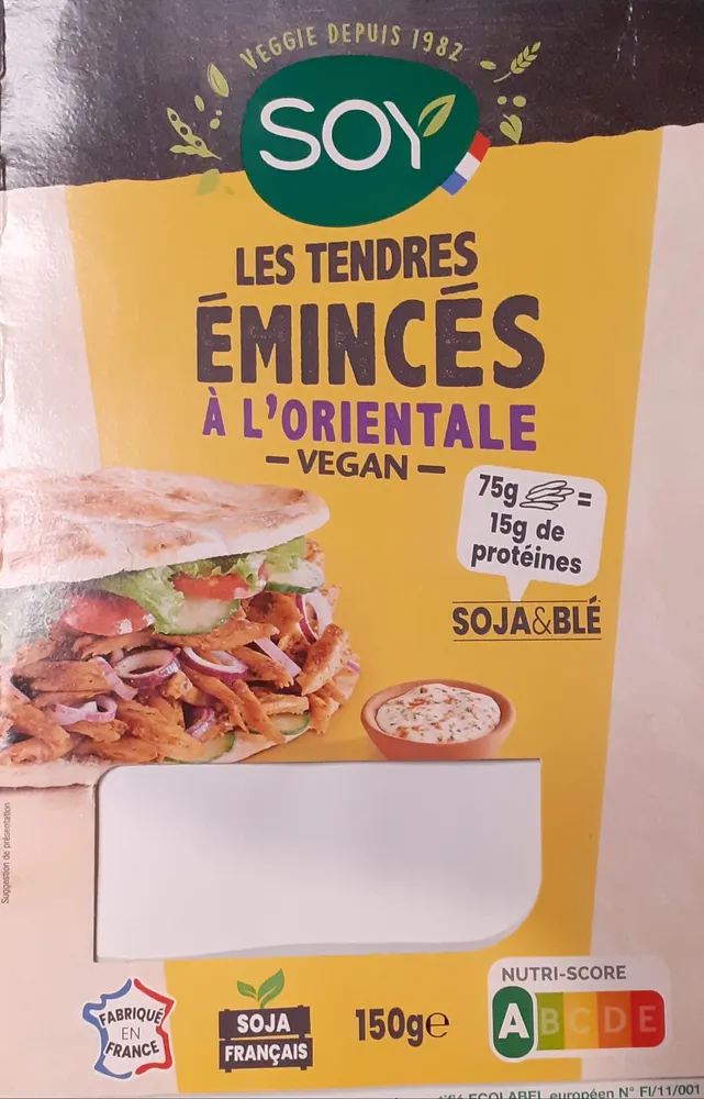 Émincés à l'orientale soja et blé