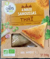 4 maxi samoussas Thaï