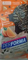 Snack con cioccolato fondente all'arancia