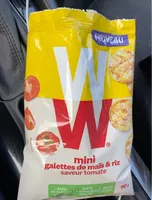 Mini galettes de mais & riz saveur tomate