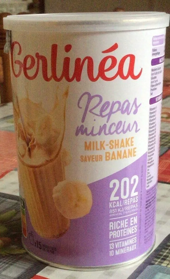 Repas minceur milk-shake banane