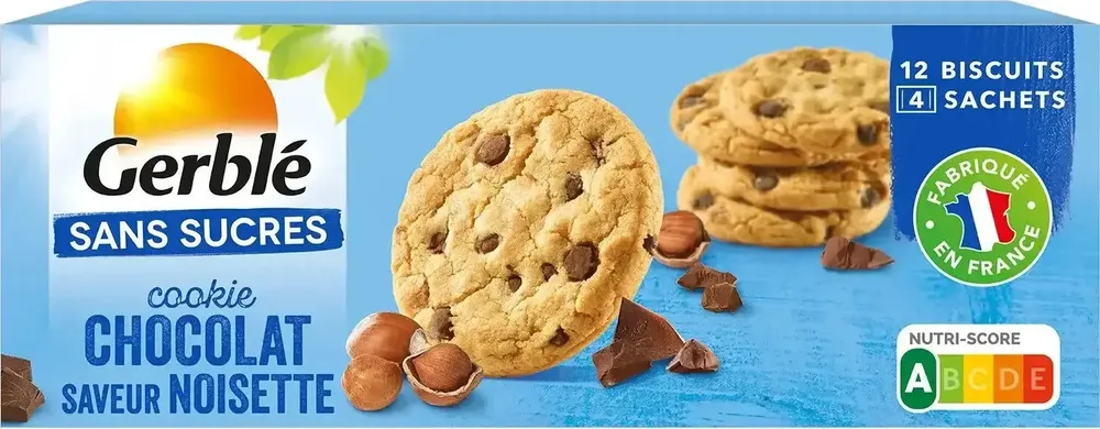 Cookie Chocolat saveur noisette Sans sucres