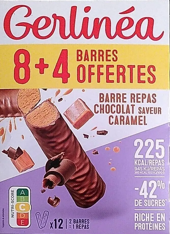 Barre repas chocolat saveur caramel
