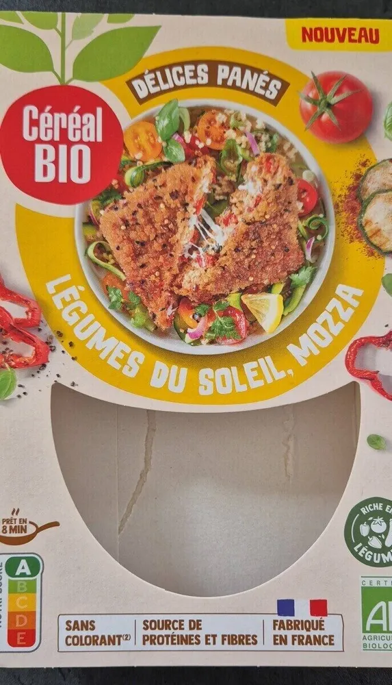 Délices panés légumes du soleil, mozza