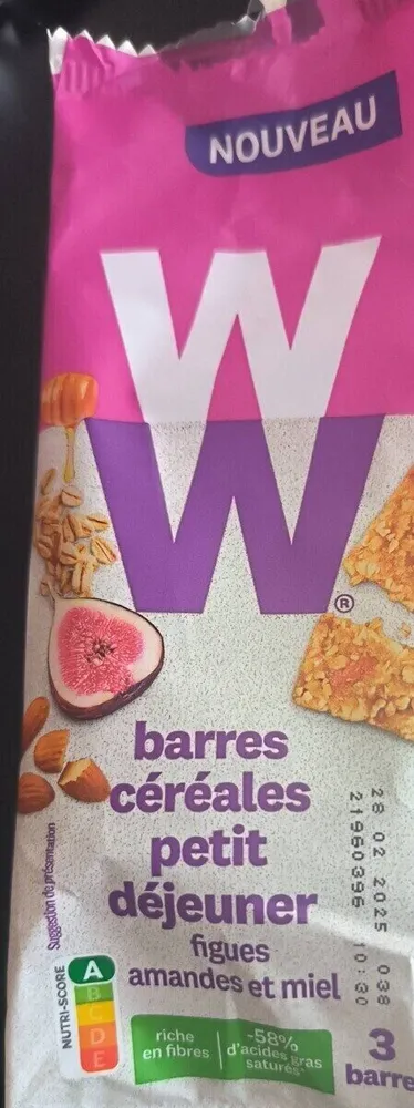 Barres céréales petit déjeuner