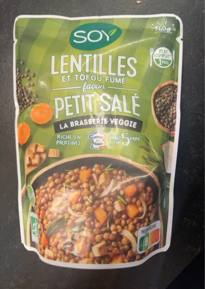 LENTILLES ET TOFOU FUMÉ façon PETIT SALÉ